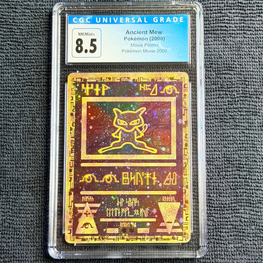 Pokemon Ancient Mew (2000) Movie Promo CGC 8.5 NM/M+ Blue Label TCG WotC Vtg